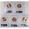 Image 2 : (5) 2003-D SACAGEWEA DOLLARS PCGS MS-66