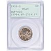 Image 1 : 1938-D BUFFALO NICKEL, PCGS MS-65  "RATTLER" HOLDER