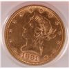 Image 1 : 1881 TEN DOLLAR GOLD AU