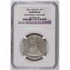 Image 1 : 1854 ARROWS SEATED HALF DOLLAR, NGC AU ( SAYS CLEANED )