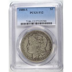 1888-S Morgan Dollar PCGS Fine 12 Nice
