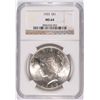 Image 1 : 1923 PEACE SILVER DOLLAR, NGC MS-64  WHITE