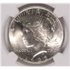 Image 2 : 1923 PEACE SILVER DOLLAR, NGC MS-64  WHITE