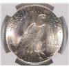 Image 3 : 1923 PEACE SILVER DOLLAR, NGC MS-64  WHITE