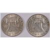 Image 2 : ( 2 ) 1949 FRANKLIN HALF DOLLARS, BU