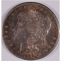 1888-S MORGAN SILVER DOLLAR, AU-58  ORIGINAL SEMI-KEY