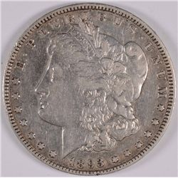1893-O MORGAN SILVER DOLLAR, XF LUSTER  KEY COIN!