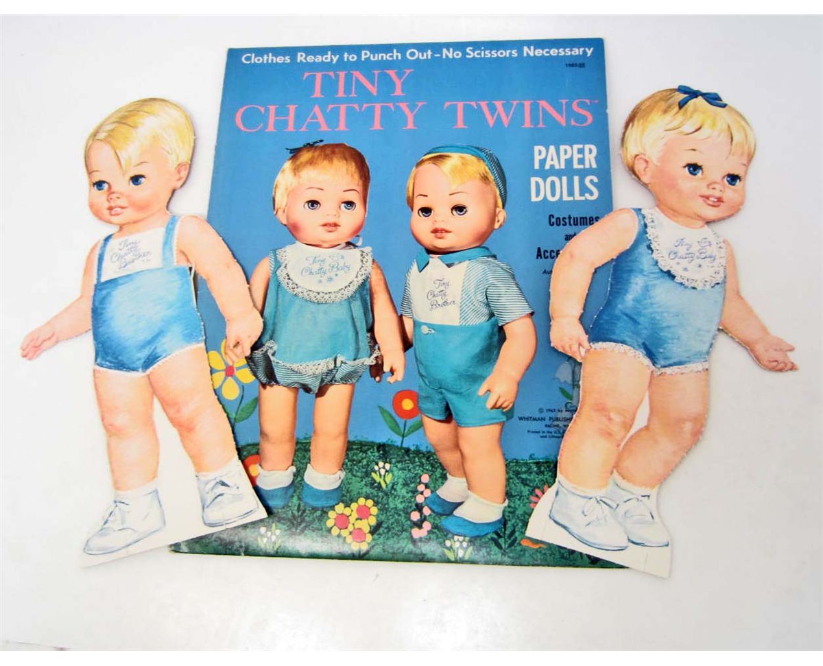 vintage paper doll books