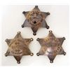 Image 1 : LOT OF 3   OLD WEST STYLE LAW BADGES