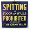 Image 1 : SPITTING ON FLOOR OR WALLS PROHIBITED POSTER
