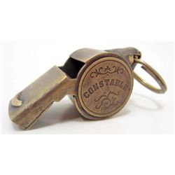 BRASS CONSTABLE WHISTLE