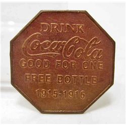 COCA-COLA ADVERTISING TRADE TOKEN