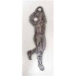 COCA-COLA  BASEBALL PLAYER ADVERTISING BOTTLE OPENER