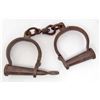 Image 1 : CAST IRON PRISONER HANDCUFFS W/ KEY