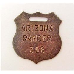 ARIZONA RANGERS GUN TAG / WATCH FOB