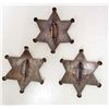 Image 2 : LOT OF 3 OLD WEST STYLE STAR LAW BADGES