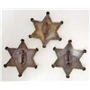 Image 2 : LOT OF 3  OLD WEST STYLE  LAW BADGES