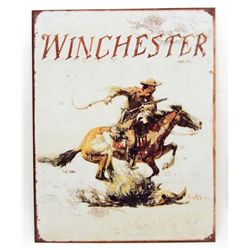 WINCHESTER METAL SIGN