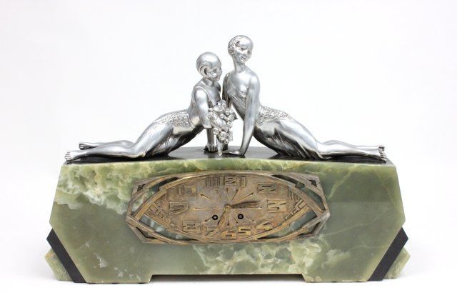 Art Deco clock signed D.H. Chiparus