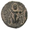 Image 1 : ARAB-BYZANTINE: Enthroned Emperor, ca. 680s-690s, AE fals (4.34g), "pseudo-Damascus"