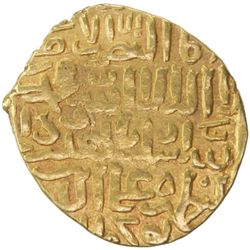 BAHRI MAMLUK: Hajji II, 1st reign, 1381-1382, AV dinar (7.50g), Dimashq, AH78(4)