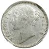 Image 1 : BRITISH INDIA: Victoria, Queen, 1837-1876, AR 1/4 rupee, 1840(b&c)