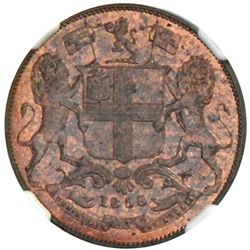 BRITISH INDIA: Victoria, Queen, 1837-1876, AE 1/4 anna, 1858(c)
