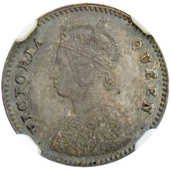 BRITISH INDIA: Victoria, Queen, 1837-1876, AR 2 annas, 1862(c)