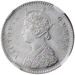 BRITISH INDIA: Victoria, Queen, 1837-1876, AR 2 annas, 1862(c)