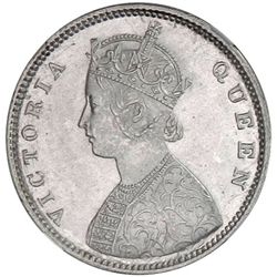 BRITISH INDIA: Victoria, Queen, 1837-1876, AR 1/2 rupee, 1862(c)