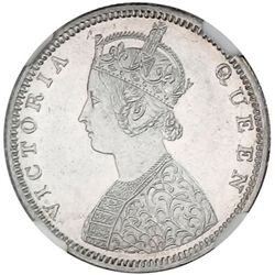 BRITISH INDIA: Victoria, Queen, 1837-1876, AR 1/2 rupee, 1862(b&m)