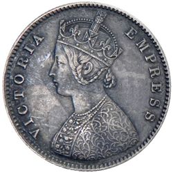 BRITISH INDIA: Victoria, Empress, 1876-1901, AR 1/2 rupee, 1883-C