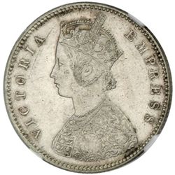 BRITISH INDIA: Victoria, Empress, 1876-1901, AR 1/2 rupee, 1889B