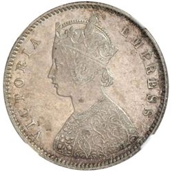 BRITISH INDIA: Victoria, Empress, 1876-1901, AR 1/2 rupee, 1893B