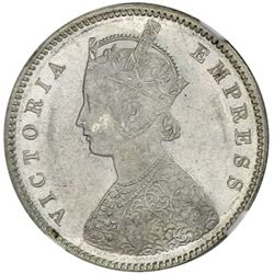 BRITISH INDIA: Victoria, Empress, 1876-1901, AR 1/2 rupee, 1899B