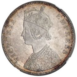BRITISH INDIA: Victoria, Empress, 1876-1901, AR rupee, 1878(c)