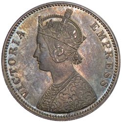 BRITISH INDIA: Victoria, Empress, 1876-1901, AR rupee, 1879(b)