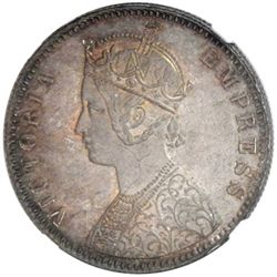 BRITISH INDIA: Victoria, Empress, 1876-1901, AR rupee, 1888-C