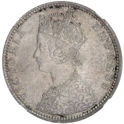 BRITISH INDIA: Victoria, Empress, 1876-1901, AR rupee, 1890-B