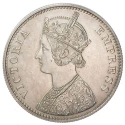 BRITISH INDIA: Victoria, Empress, 1876-1901, AR rupee, 1891-C