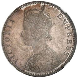 BRITISH INDIA: Victoria, Empress, 1876-1901, AR rupee, 1891-B