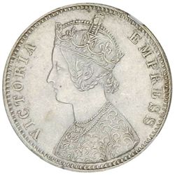 BRITISH INDIA: Victoria, Empress, 1876-1901, AR rupee, 1892C