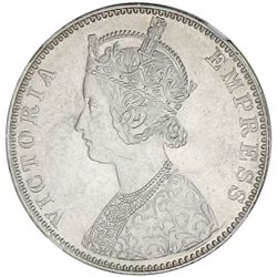 BRITISH INDIA: Victoria, Empress, 1876-1901, AR rupee, 1892B