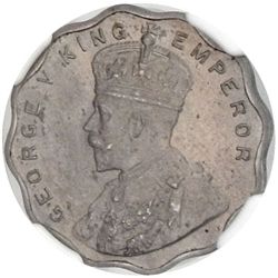 BRITISH INDIA: George V, 1910-1936, 1 anna, 1913(b)