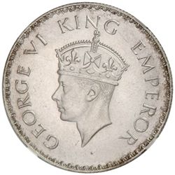 BRITISH INDIA: George VI, 1936-1947, AR rupee, 1938(b)