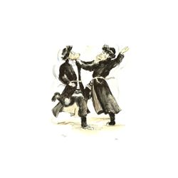 Adi Dancing Hasidic Men Signed and Numbered Lithograph