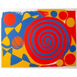 SPIRALE AVEC CITROUILLE 1973 Lithograph By Calder