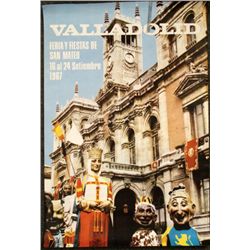 Valladolid Fiestas San Mateo Vintage Poster Spain 1967