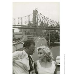 Sam Shaw Photo Print Marilyn Monroe & Arthur Miller NY