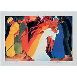 Bernard Hoyes Dancing for the Lord Signed